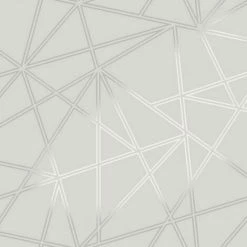 HOLDEN DECOR Holden Décor Paladium Geometric Wallpaper (One Size) (Grey/Silver)