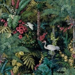HOLDEN DECOR Holden Décor Outside In Jungle Paradise Wallpaper (One Size) (Black)