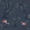HOLDEN DECOR Holden Décor Lake Flamingo Wallpaper (32.8ft X 20.5in) (Dark Blue/Pink) -HOLDEN DECOR Shop 70879503 1