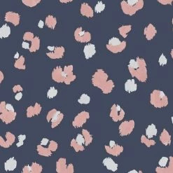 HOLDEN DECOR Holden Décor Amur Leopard Print Wallpaper (10m X 53cm) (Navy/Pink)