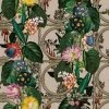 HOLDEN DECOR Holden Décor Outside In Floral Gate Wallpaper (10m X 53cm) (Cream/Green/Pink) -HOLDEN DECOR Shop 71067935 1