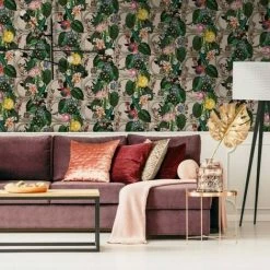 HOLDEN DECOR Holden Décor Outside In Floral Gate Wallpaper (10m X 53cm) (Cream/Green/Pink) -HOLDEN DECOR Shop 71067935 2