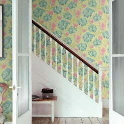 HOLDEN DECOR Tropical Leaf Wallpaper Lime Teal Flowers Floral Paste The Wall Holden Panama -HOLDEN DECOR Shop 8381665 4