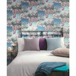 HOLDEN DECOR April Wallpaper Heather Pink Floral Flowers Collage Photos Luxury Holden -HOLDEN DECOR Shop 8487487 3